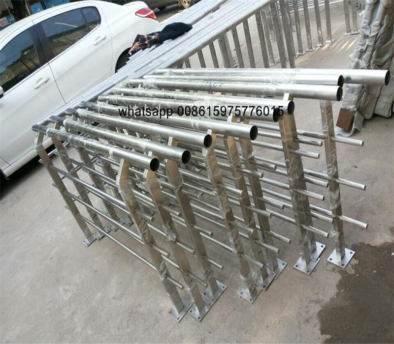 fatory Customized Morden Design Balcony stainless steel railing stair baluster with color mirror finish