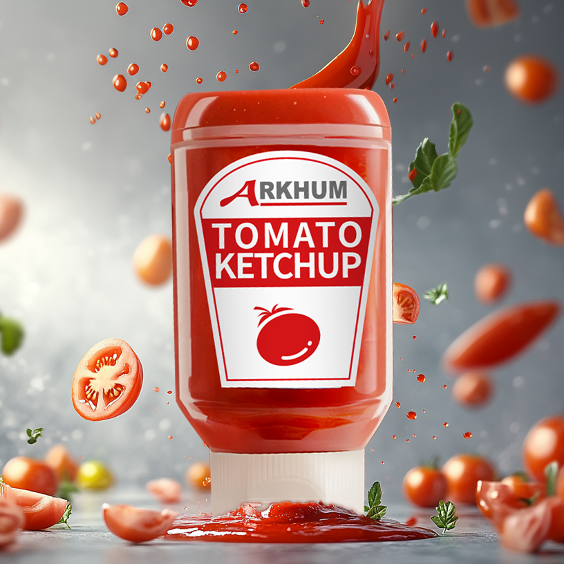 Seasoned Flavored Tomato Sauce Reduced Sodium Ketchup 4.6g Protein Per 100g