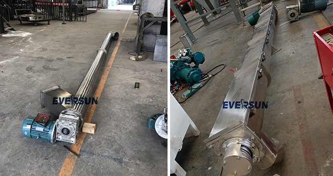 Screw Blade Seal Push Dry Powder Viscous Granule Material Machine