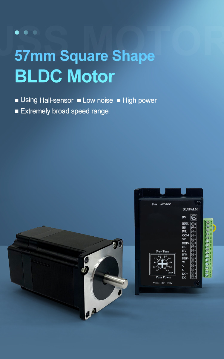 36V 350W 57mm Electric Brushless Motor High Power Speed 48V 500W