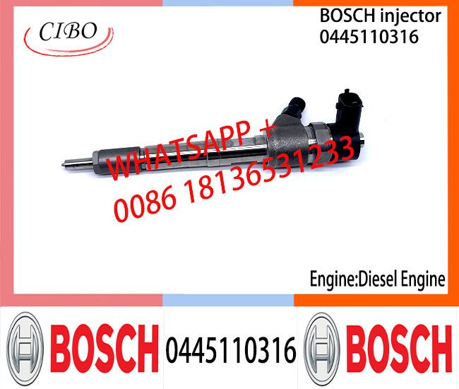 BOSCH injetor 0445110316 15710-86J20Common fuel Injector 0445110316 1571086J20000 15710-86J20 for SUZUKI 1.3DDIS/1.3CDTI