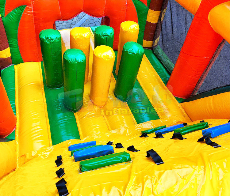 13.2X4.7X3M Inflatable Obstacle Course Playground Bounce House