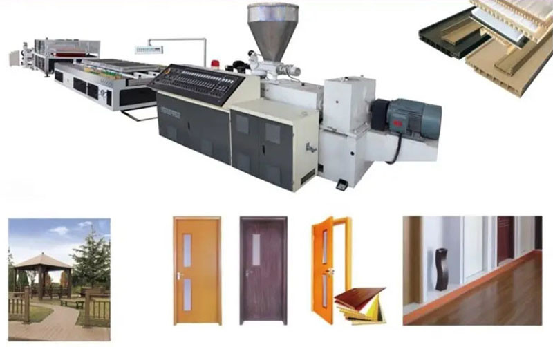 330 To 390 Kg/H WPC Profile Extrusion Line PVC Wall Panel Production Line Extruder Making Machine