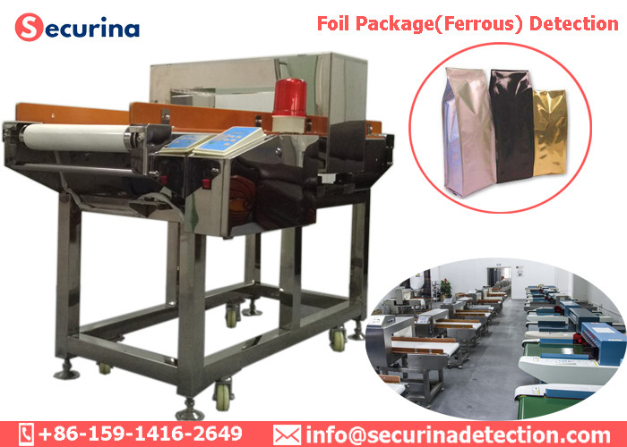LCD Display Food Grade Metal Detector Heat Sealable Barrier Packaging In Foil Bags