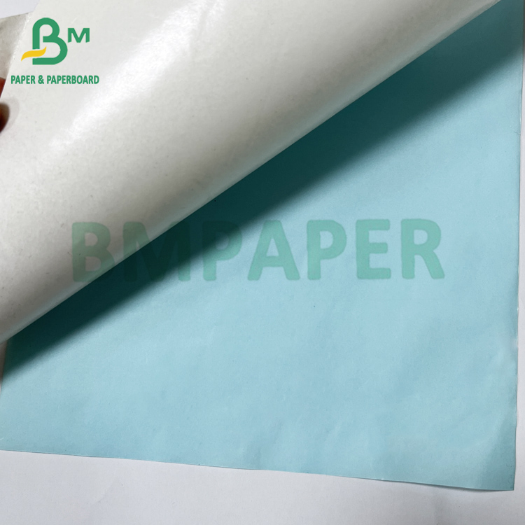 Smooth 80gsm Greaseproof White Blue Silicon Coated Release Paper