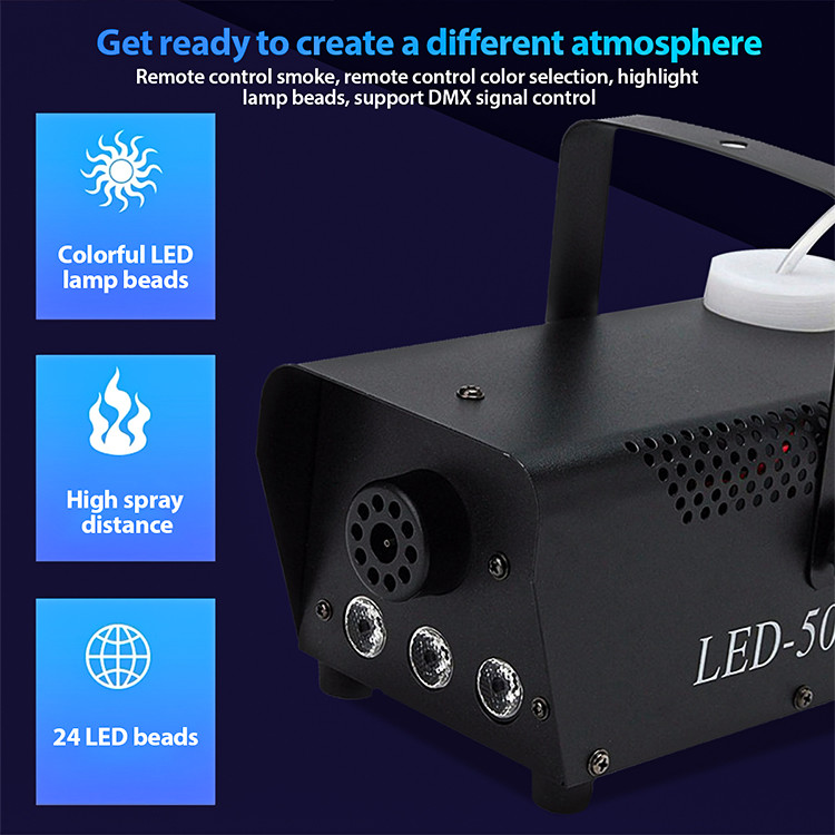 Stage Effect Fog Smoke Machine For Party 500w Low Fog Machine Atmosphere Effect