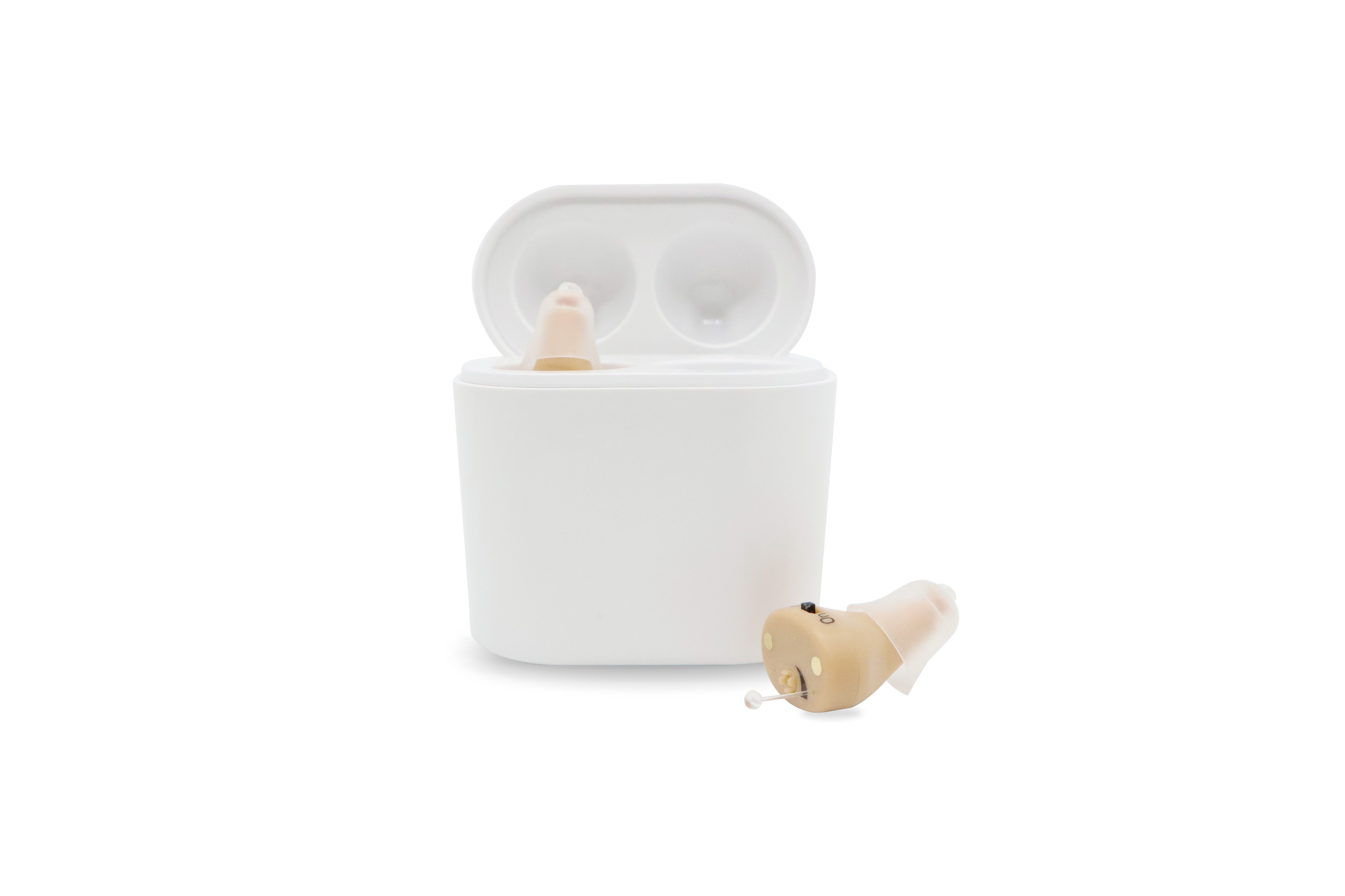 Retone Invisible Rechargeable Hearing Aids 32dB With Portable Charging Case
