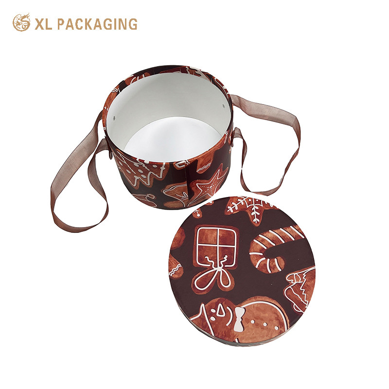 Handle Cylinder Gift Box Candy Big Gift Candle Cartoon Toy Flower Packing Craft Paper Tube With Logo