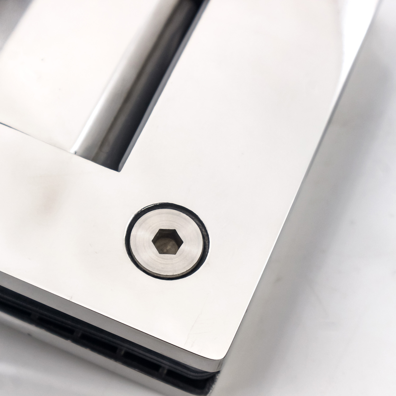 Hydraulic Glass Hinge for Hotel Shower Door Wall Mount 600-800mm Width Stainless Steel