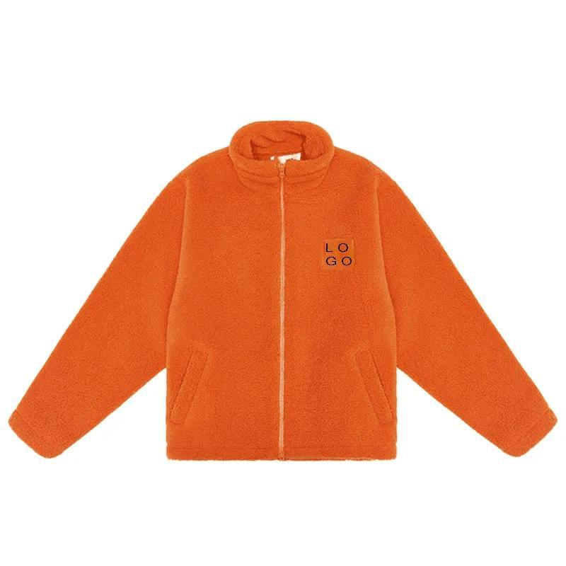 Fashion Custom Color Winter Outdoor Fleece Coat Sherpa Jacket Full Zipper up Sherpa Fleece Jacket for Men