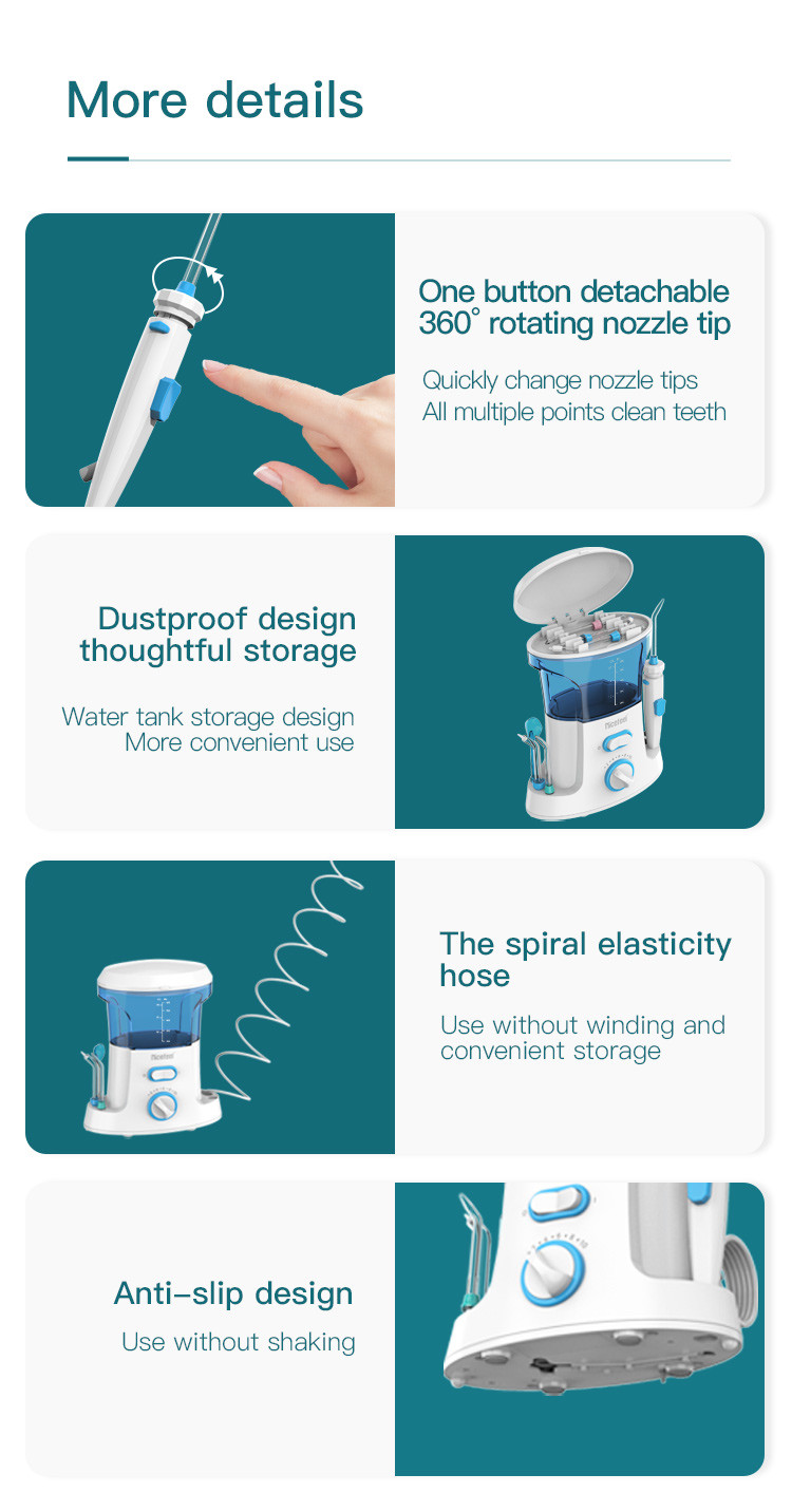 Oralginal 600ml Electric Water Jet Dental Floss 10+ Working Mode