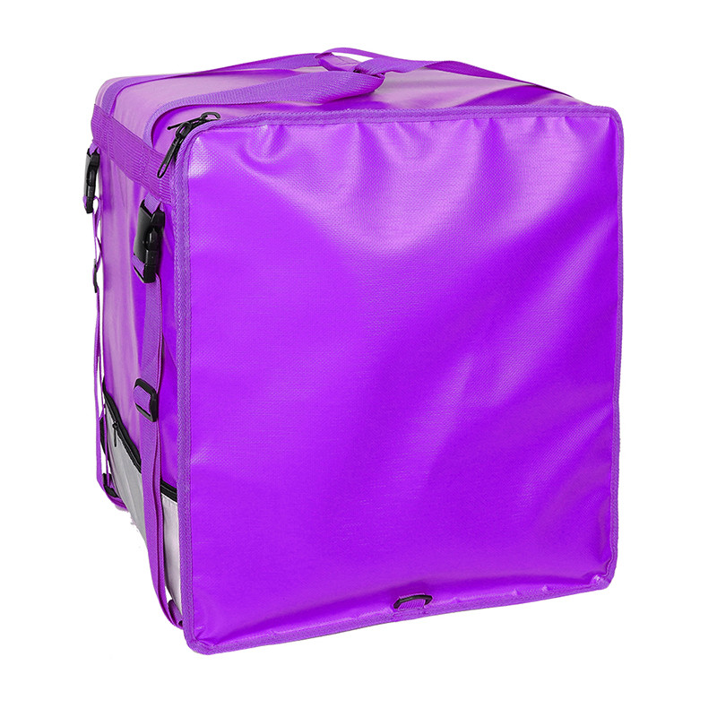 Purple Oxford Insulated Food Delivery Bags Picnic Delivery Backpack For Motorcycle