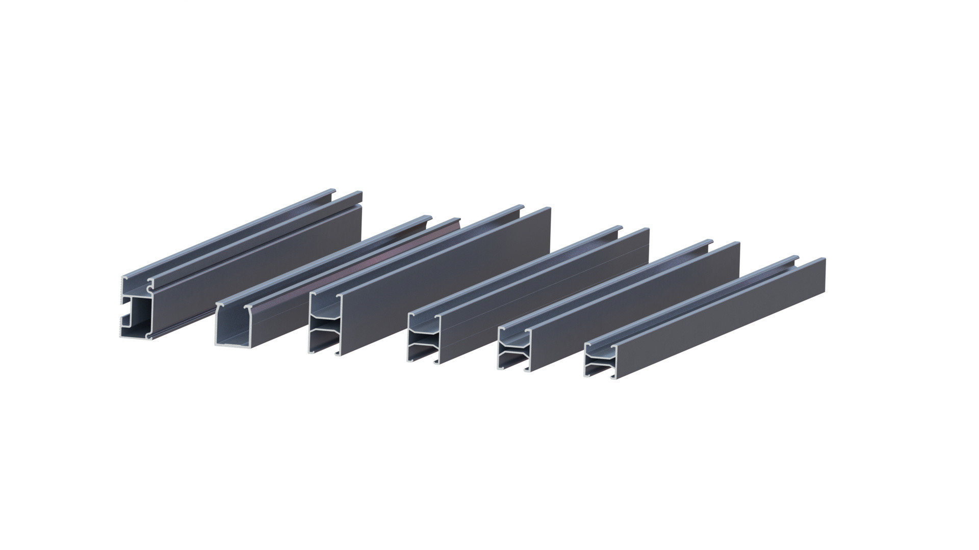 Natural Photovoltaic Aluminium Solar Panel Mounting Rails AL6005 Metal Roof Mounts