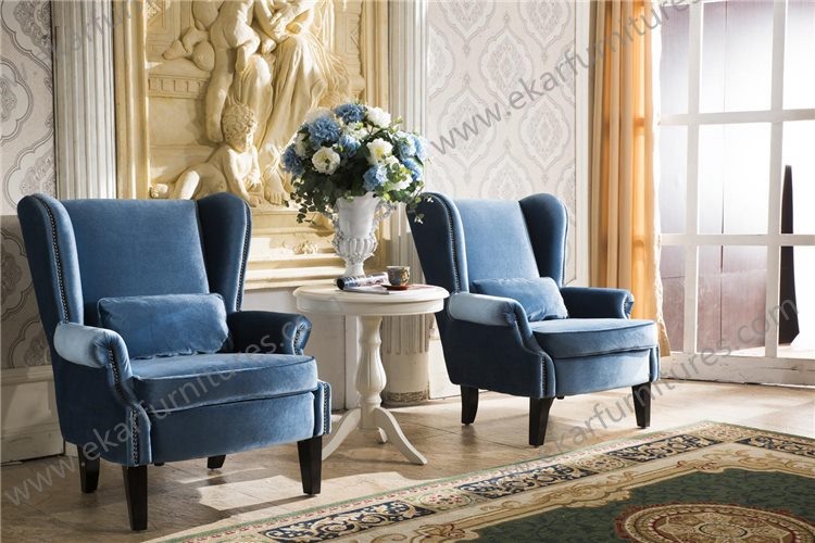 Luxury Royal Bedroom Furniture Set Wooden faux leather Bed 9001