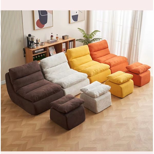 Modern Reclining Single Person Bean Bag Sofa Set Small Apartment Balcony Modular Vacuum-Packed Compressed Lazy Sofa Home Lounge