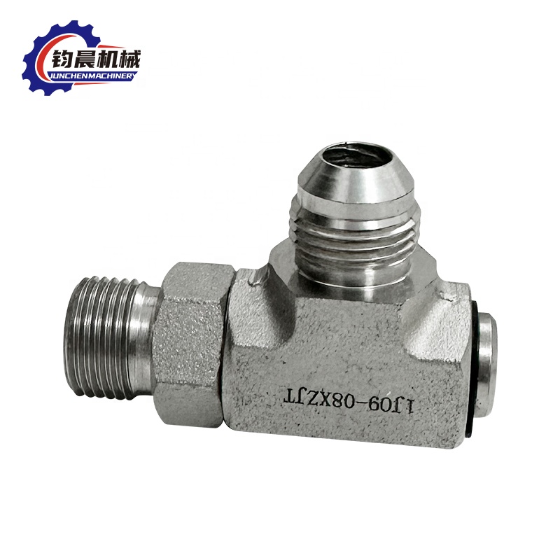 Flange Connection Hydraulic Adapter With Customized Oil Pipe Joint