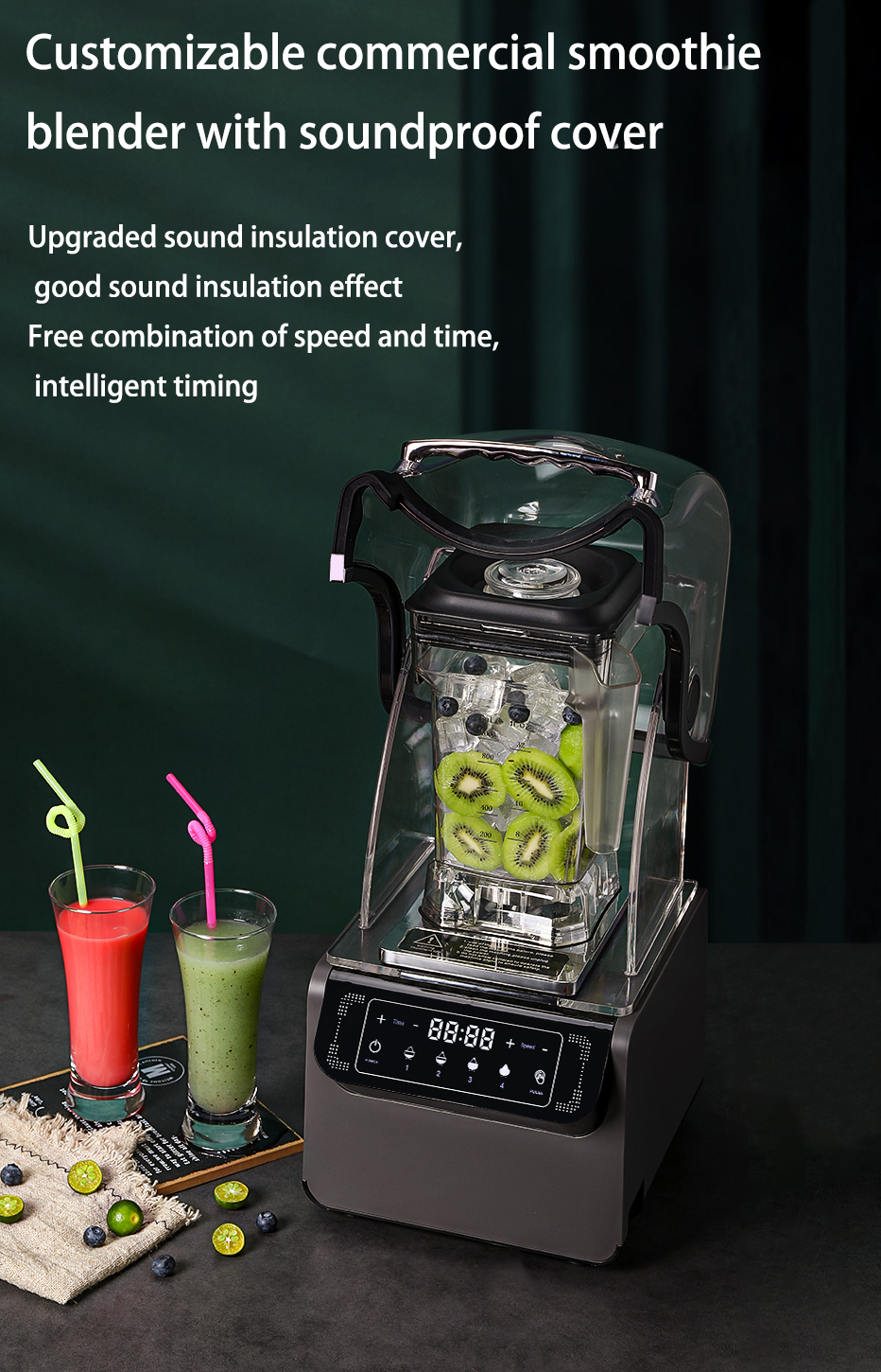 Electric Power Source Baby Food Blender with 1800W Motor and Cocktail Function by Gepu