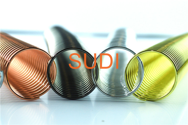 7/8'' 22.2mm 35 Ring A4 Length Metal Spiral Binding Coil For Text Book