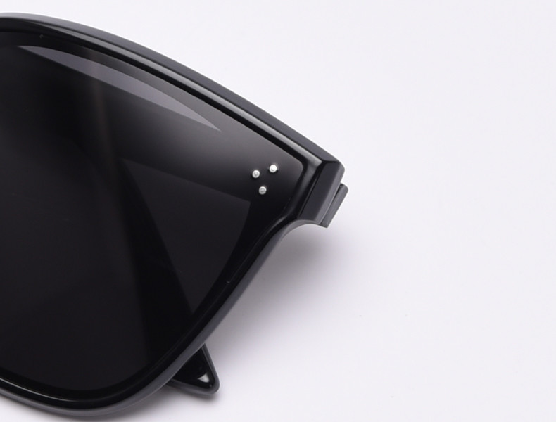 Women Retro Big Frame Square TR90 Sunglasses Trendy Polarized Men