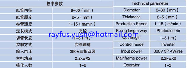Paper Core and Tube Machine