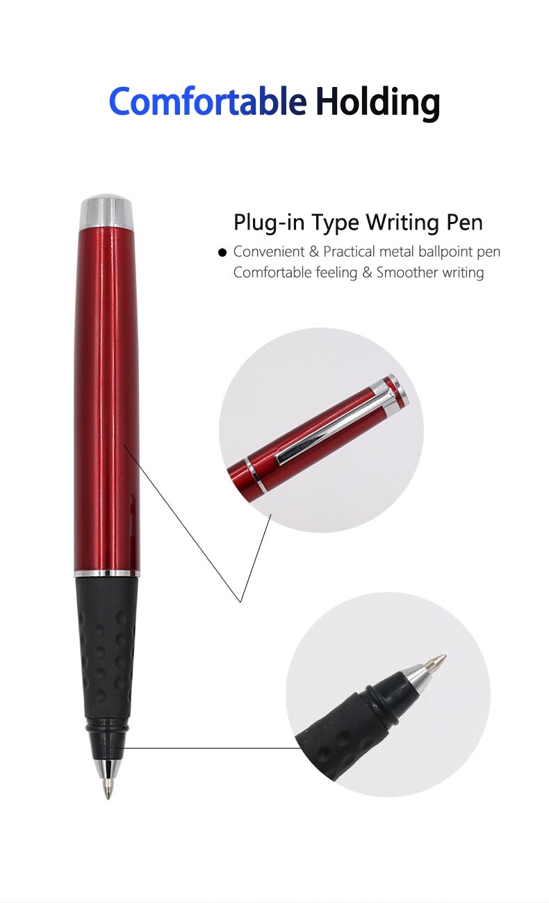 Bullet Tip Metal Roller Ball Pen With Cap 0.7mm Multiple Colors Roller Pen