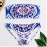 Buy cheap Tiered Layer Tie a Knot Front Top With Low waist Bikini swimsuit high cut from wholesalers