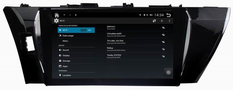 Ouchuangbo car radio in dash gps navigation for Toyota Corolla 2014-2015 support big screen pure android 4.4 system