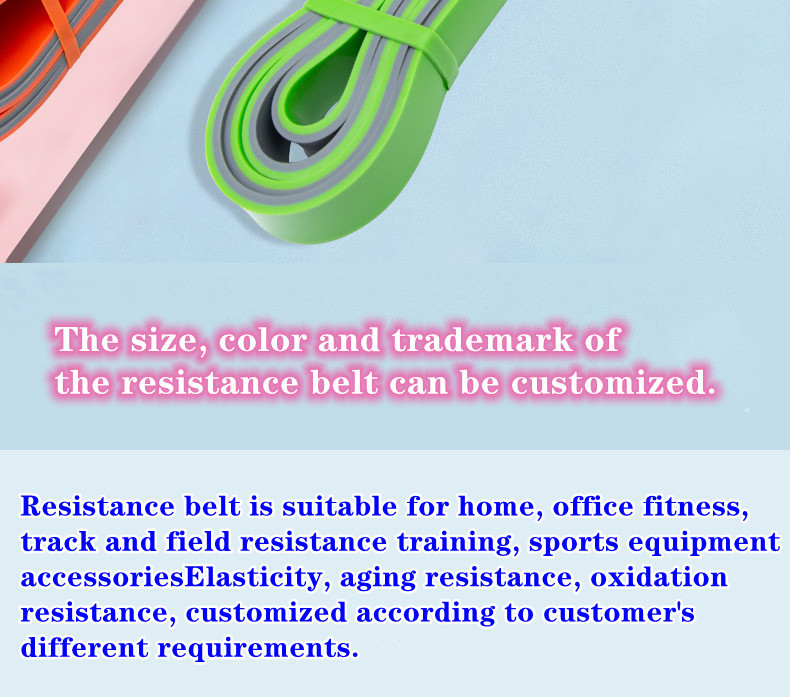 Custom Logo Yoga Resistance Band 100% Natural Latex For Exercise