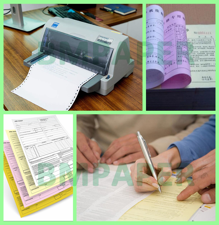 65gsm 75gsm Carbonless NCR Computer Printing Paper For Waybill 77 x 110cm