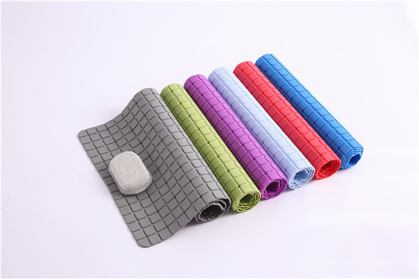 Mildew Resistant PVC 440g Shower Tub Floor Mat Non Slip