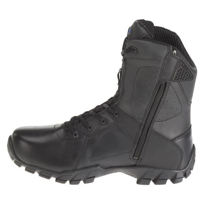 Tactical 8" Anti Shock Waterproof Side Zip Boots Nylon Leather Oxford Dual Density