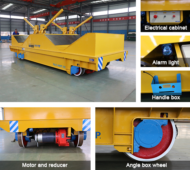 Coil Rail Transfer Cart Electric Material Battery Operated Coil Transfer Cart Industry Transfer Car