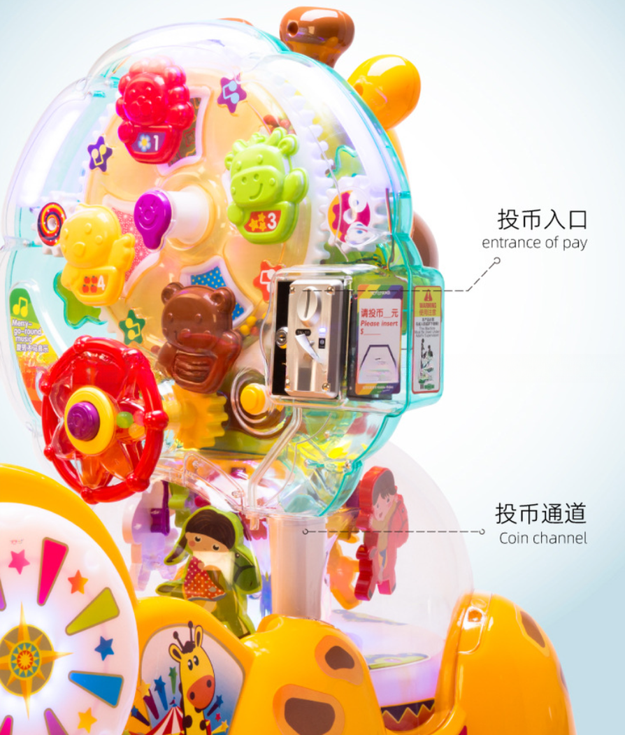 Shopping mall coin operated wonderful deer kiddie rides for sale