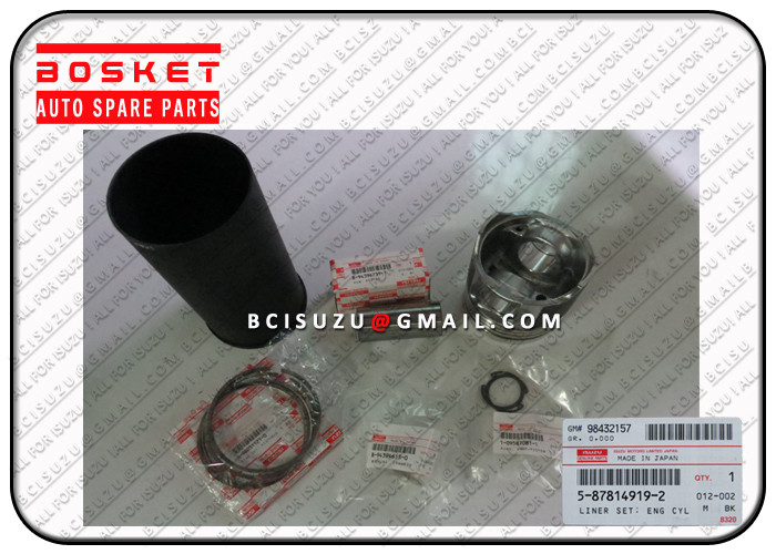 Engine Spare Parts Isuzu Liner Set For Nqr70 4HE1 1X 5878149190 5-87814919-0