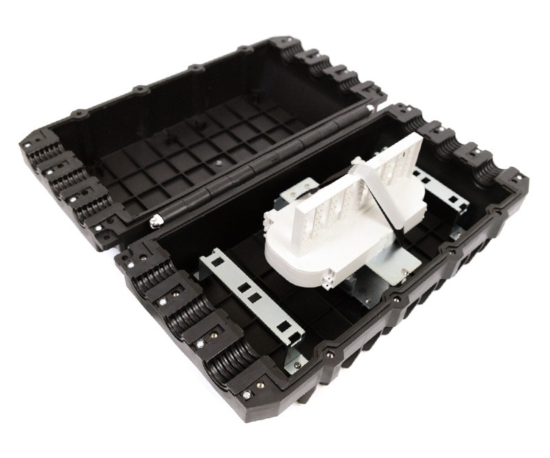 6-port-2-tray-48-fiber-inline-splice-enclosure-fiber-optic-splice-closure