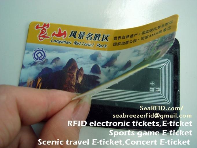 RFID electronic tickets, E-ticket, sports game E-ticket, exhibition E-ticket, scenic travel E-ticket, concert E-ticket