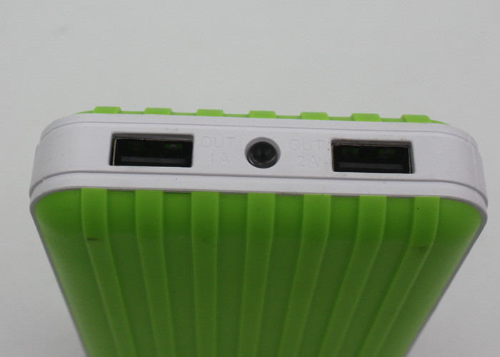 High Capacity Dual USB Power Bank 10800 mAh With LED Light Luggage Shaped