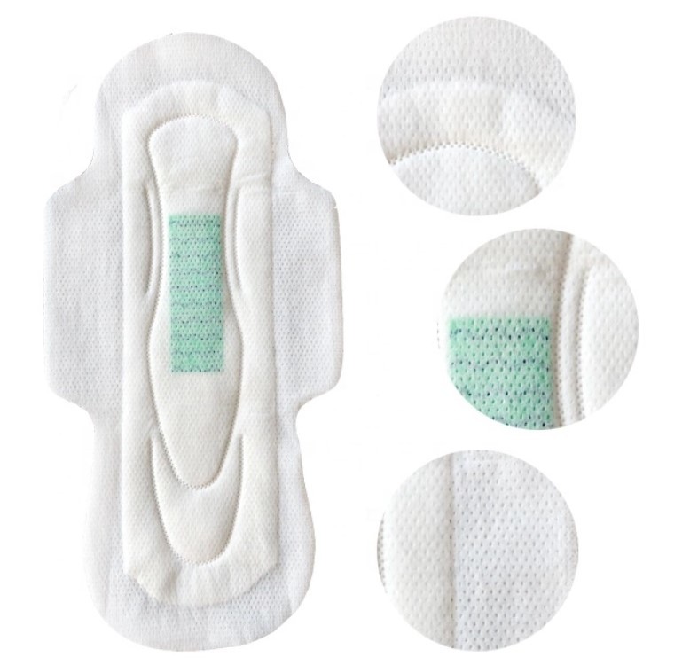 Biodegradable Natural Organic Cotton Anion Chip Sanitary Pad