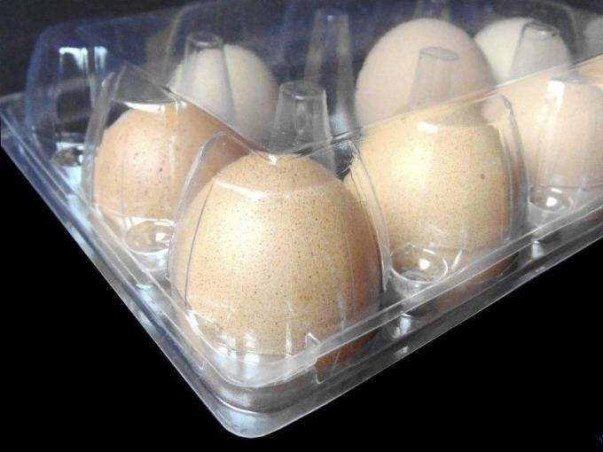 Convenient 8pcs 0.7mm PVC Plastic Egg Carton Transport Egg Incubator Tray