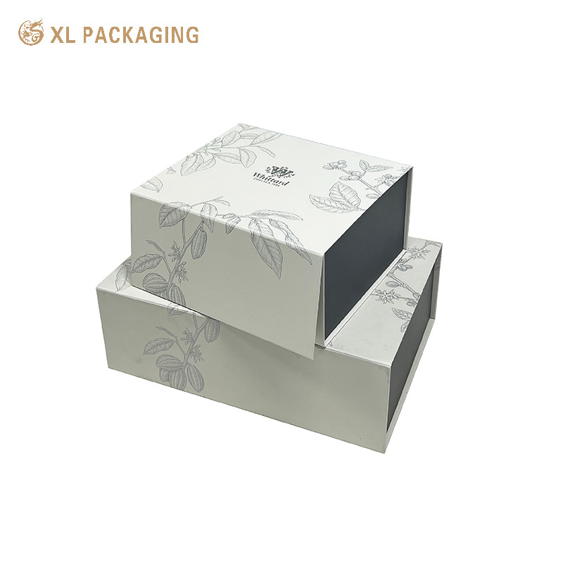 Floral Foldable Paper Boxes Card Paper Insert Magnetic Tea Paper Packaging Box