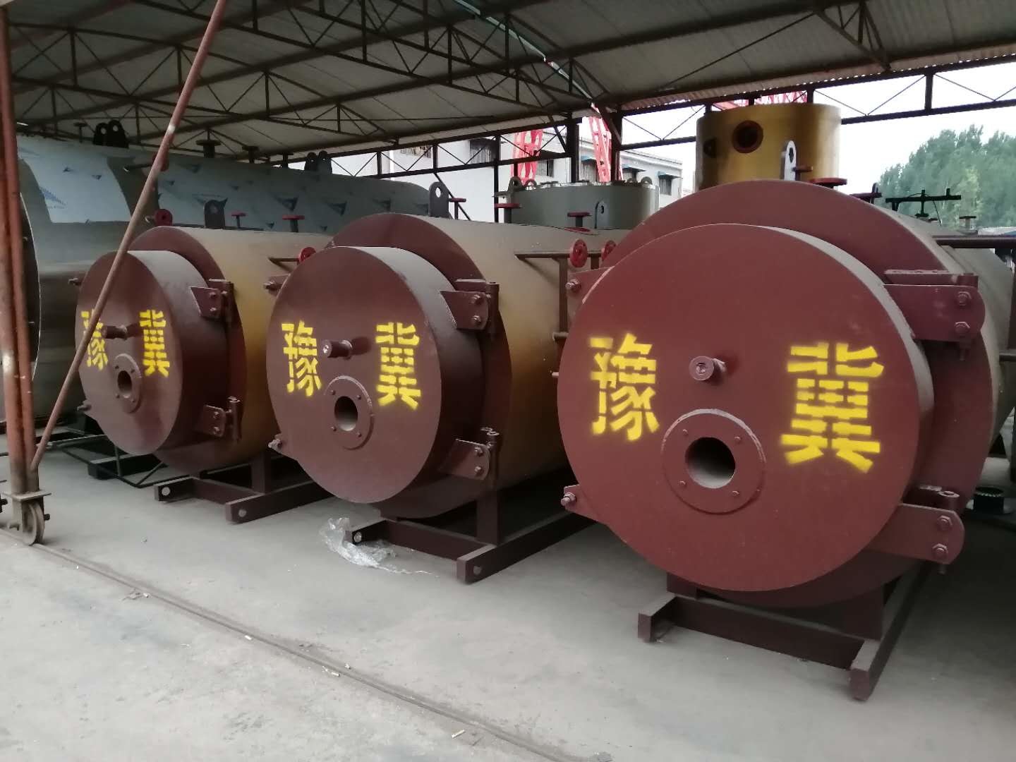 Food Processing Thermal Oil Heater Boiler Wet Back Structure Fast Charge Integrated