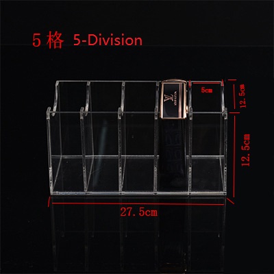multi Divisions 12.5cm Acrylic Display Stands Holder Belt Display Stands For Storage Box