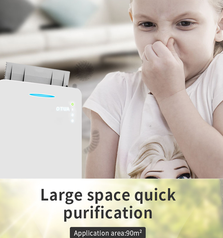 Smart Negative Ion Pollen 100W Hepa Air Purifier With Child Lock
