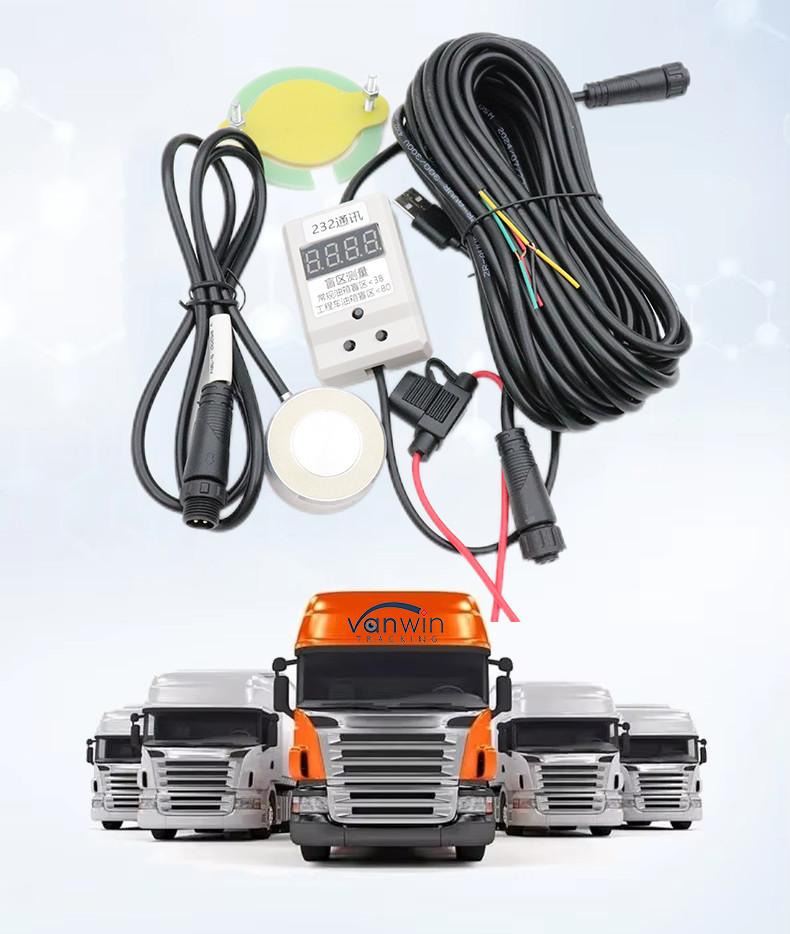 Truck Fuel Monitor Global Positioning System Tracker Fuel Tank Level Sensor Fuel Level Temperature Sensor