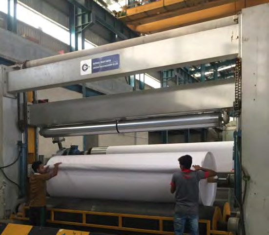 Three Wire 3200mm Cylinder Mold Paper Machine Paper Craft Bag Making Packaging