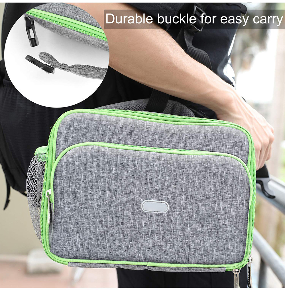 Reusable Durable Soft Leakproof Thermal Lunch Bag for School Work Office