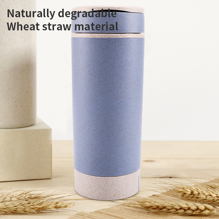18OZ Hot Sale Reusable and Environmental Cups BPA Free Wheat Straw Water Bottles