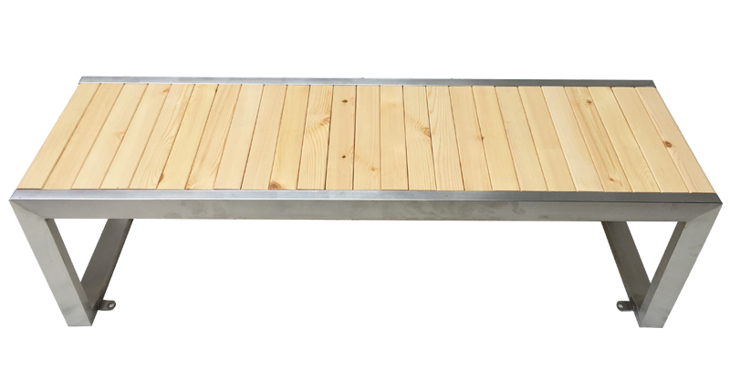 EN840 Certificate L2130mm Metal And Wood Garden Table
