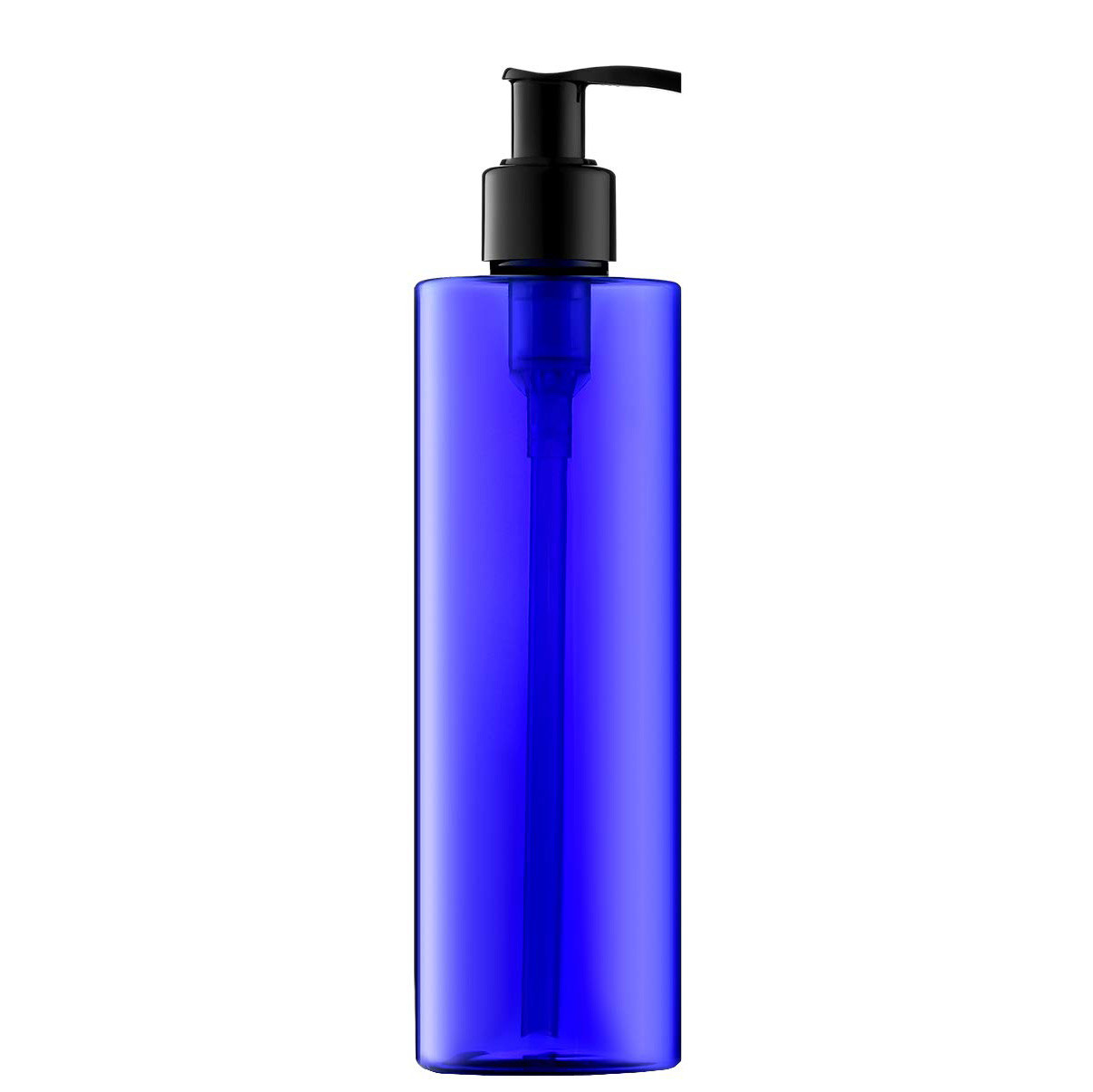 Brown Blue PET 200ML Refillable Lotion Container With Pump For Liquid
