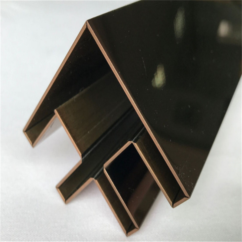 Polished Finishes Black Stainless Steel U Channel U Shape Profile Trim 201 304 316